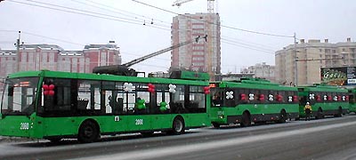 троллейбусы ТролЗа-5265'Мегаполис' и 'ТролЗа-5275'Оптима'