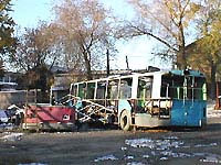 останки троллейбусов в депо №1