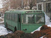 останки троллейбуса ЗИУ-5 в депо №1
