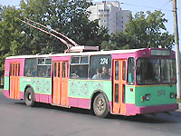 ЗИУ-682В из депо №2 - зелено-фиолетовый