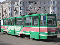 КТМ-5М3 из депо №2 - зелено-розовые