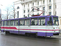 КТМ-5М3 из депо №1 - бело-фиолетовые