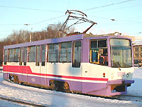 КТМ-8М из депо №1 - бело-фиолетовый
