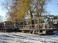 останки трамваев в депо №2